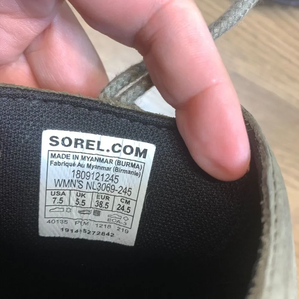 Sorel Womens Size 7.5‎ Out N About Plus NL2133 Boot Alpine Tundra Olive Green